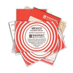 Becker Mexico Radio Manuals - Click to view album
